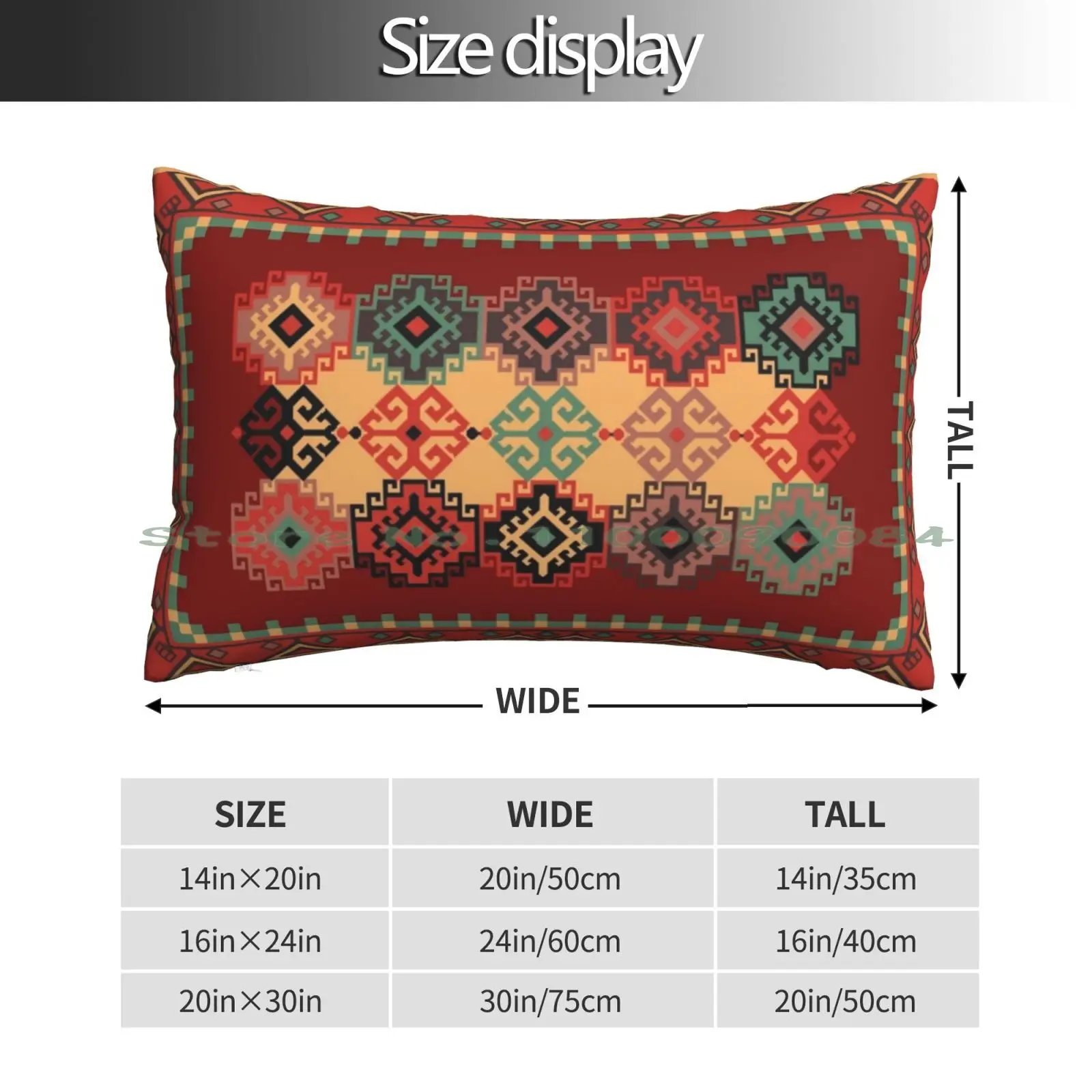 Navajo Pattern Tribal Ethnic Hand Drawn Pillow Case 20x30 50*75 Sofa Bedroom Send It Sender Enduro Mtb Mountain Bike Downhill