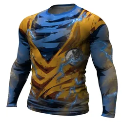 Estate più nuova stampa Anime donna uomo t-shirt Goku divertente compressione magliette Cartoon Top Tees Homme abbigliamento