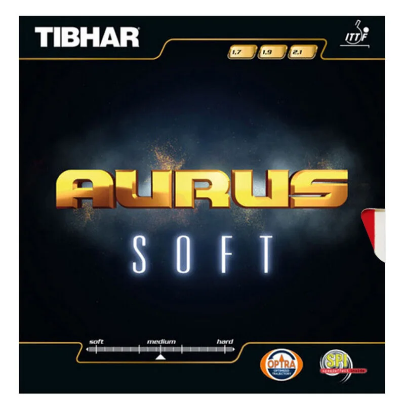 TIBHAR AURUS / AURUS SOUND / SOFT Original TIBHAR Tischtennis-Gummi-Ping-Pong-Schwamm – Detail 2