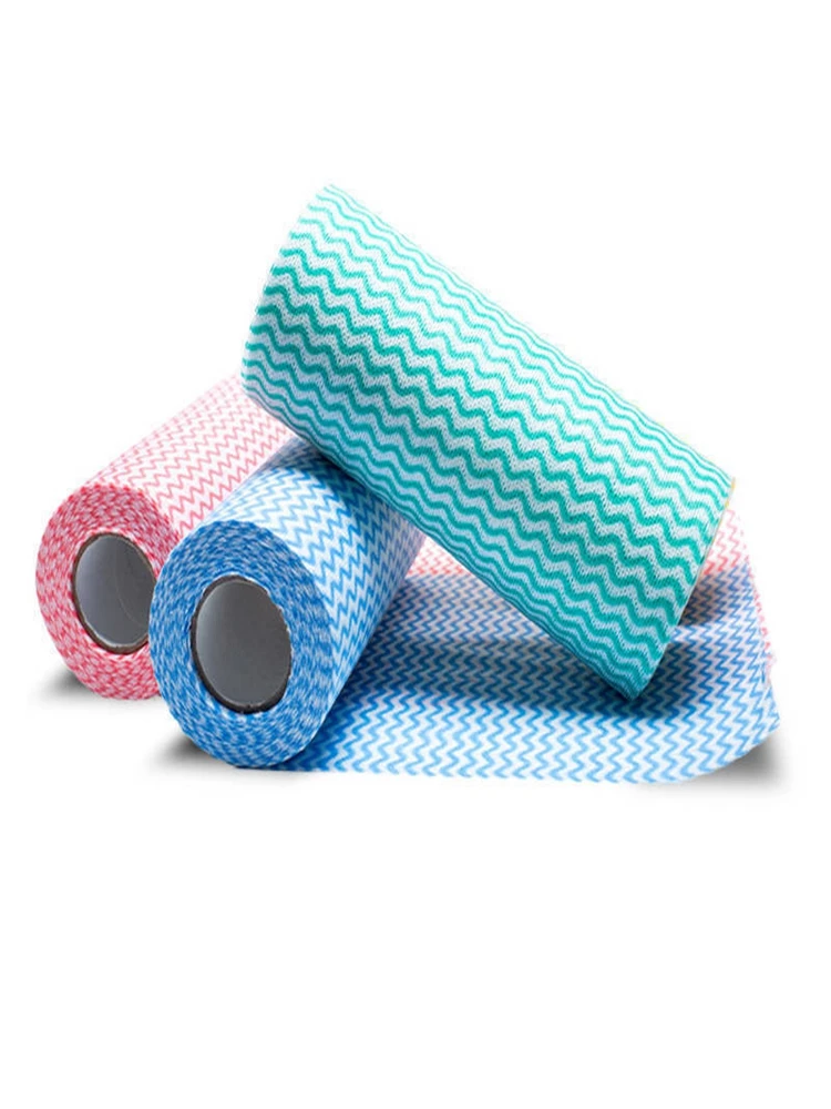 1 Rolls of Daily Cleaning Tools, A Total of 250 Disposable and Reusable Kitchen Scouring Pads and Cleaning Towel Rolls