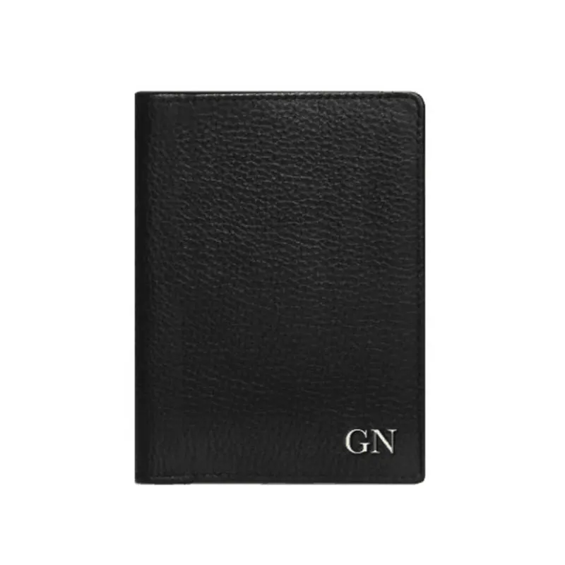 Fashion Case Passport Holder Real Leather Pebbled Passport Cover Portable Boarding Cover Travel Accessories Passport Travel Bag