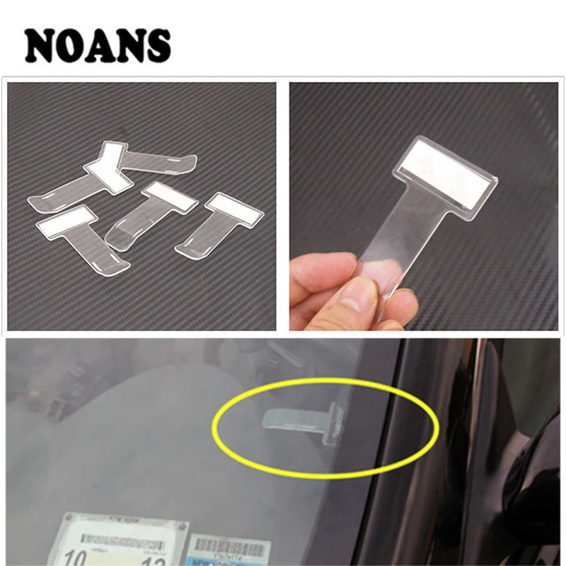 Car Windscreen Window Transparent Ticket Folder Stickers for Honda Civic Fit Crv dio 2018 Mercedes Benz W205 W203 W212 W124 W204