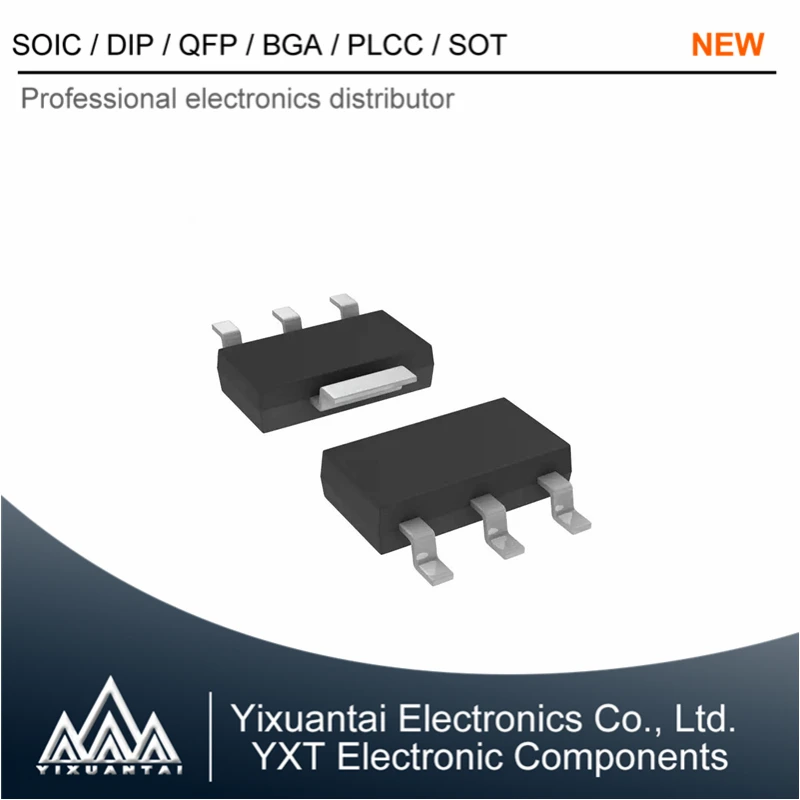 

ADP3339AKCZ-3.3-R7 ADP3339AKC-3.3-RL ADP3339AKC-3.3 Marking L1A【LDO Regulator Pos 3.3V 1.5A 4-Pin(3+Tab) SOT-223】 10pcs/lot New