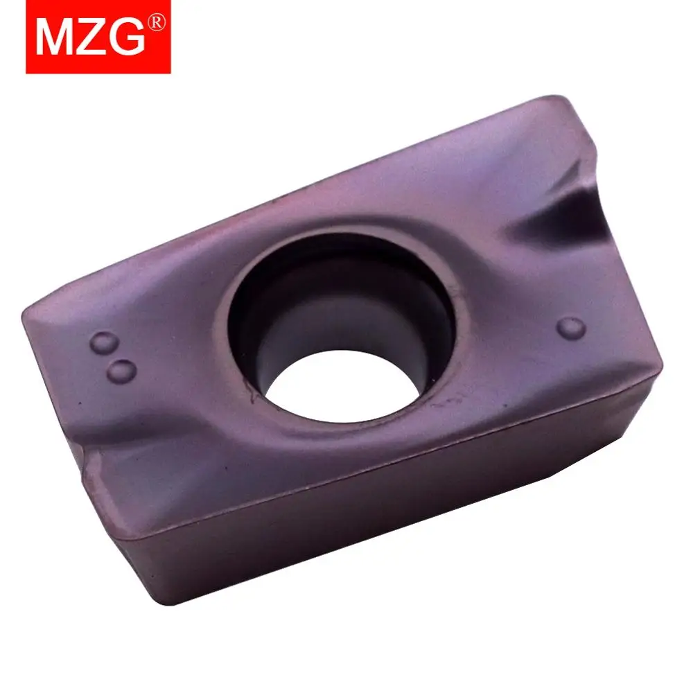 Inserções de carboneto de tungstênio MZG, alta dureza, usinagem de aço duro, fresagem CNC, APMT, 1135, 1604, PDER, ZM90, 10pcs