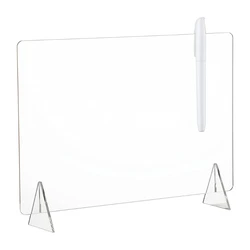 Panneau Transparent en acrylique effaçable, couverture feuille pour fichier papier, présentoir pour bureau à domicile, panneau d'écriture