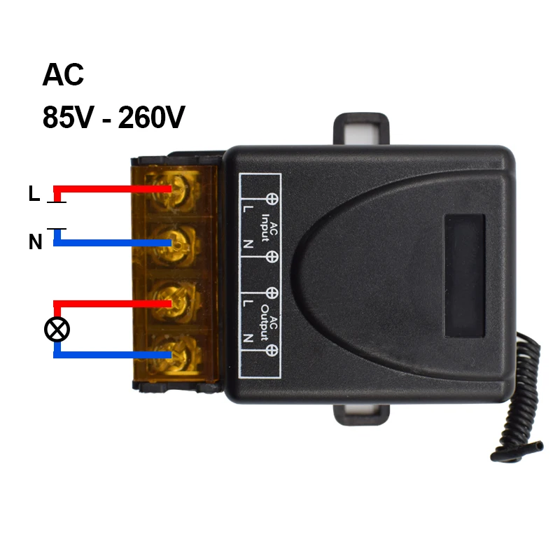 DC 12V 24V bezprzewodowy pilot zdalnego przełącznik kontrolera AC 220V 110V MAX 30A uniwersalne moduł przekaźnika odbiorczego szerokie napięcie