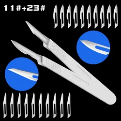 Non-Slip Scalpel Knife Kit Sharp Craft Sculpture Plastic Handle Artwork For Repair Hand DIY Cutting Tool Animal Surgical Knifes