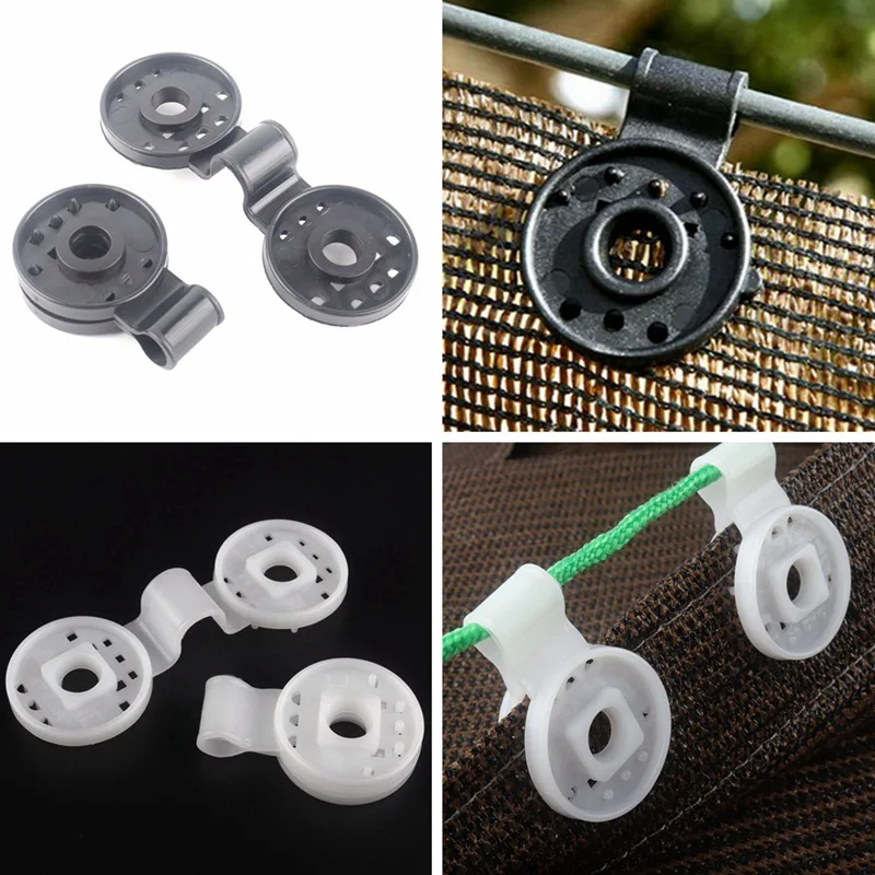 5~100pcs Agriculture Greenhouse Film Tent Shade Cloth Install Clips Instant Grommet Garden Netting Fittings Sunshade Net Clip