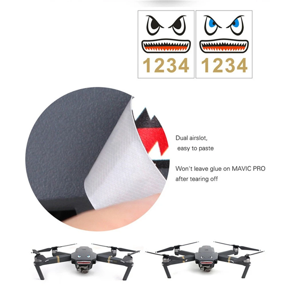 2 шт., водонепроницаемые Стикеры для DJI Mavic Mini/Mini 2 / Mavic Air 2S / Air 2 /MAVIC Pro & Spark