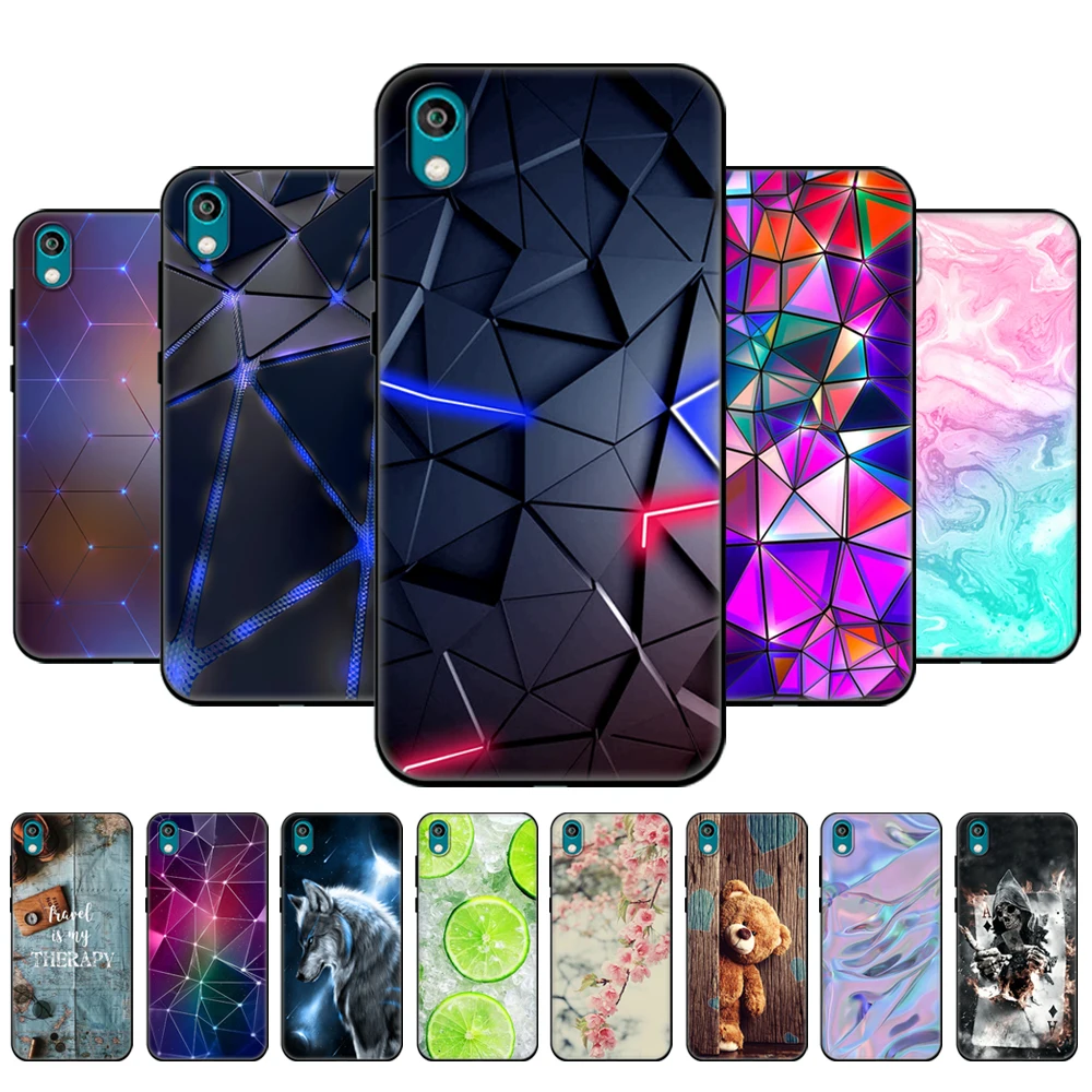 For Honor 8S Case Honor 8S Prime Case Soft Silicon Cover For Huawei Honor 8S 2020 KSE-LX9 Honor8S 8 S Back 5.71'' black tpu case