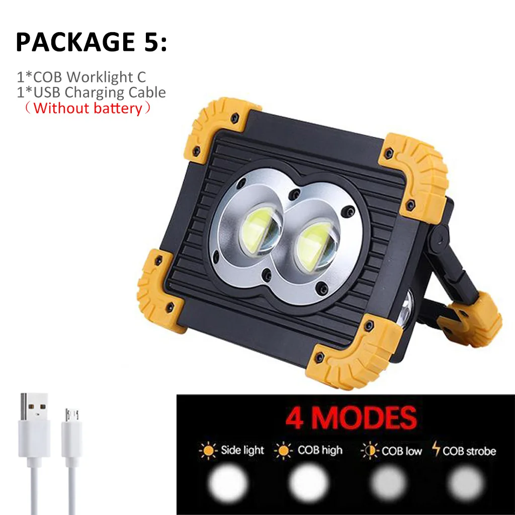 3000lm Led Portable Spotlight Super Bright Led Work Light Rechargeable for Outdoor Camping Light Led Flashlight by 18650