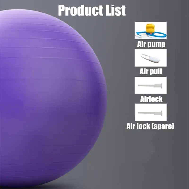 65cm Yoga Ball Pilates Fitness Balance Ball Gymnastic Pregnant Woman Delivery Exercise Fitness Midwifery PVC Bal