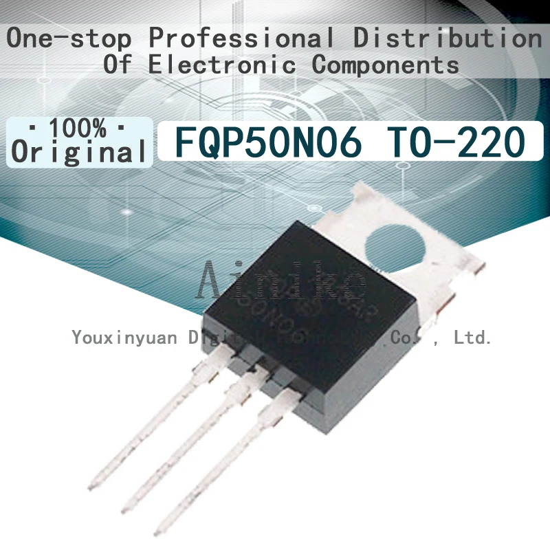 

10/Pcs New Original FQP50N06 50N06 50A 60V TO-220 MOS field effect tube directly inserted