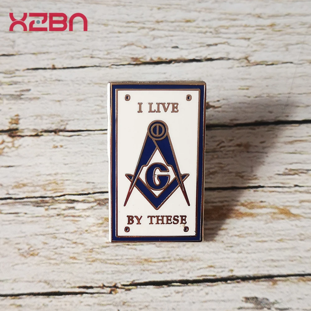 Masonic Apron Lapel Pins Freemasonary Badge Mason Freemason Zinc Alloy Material Locomotive Rider Brooch Idea Exquisite Souvenir