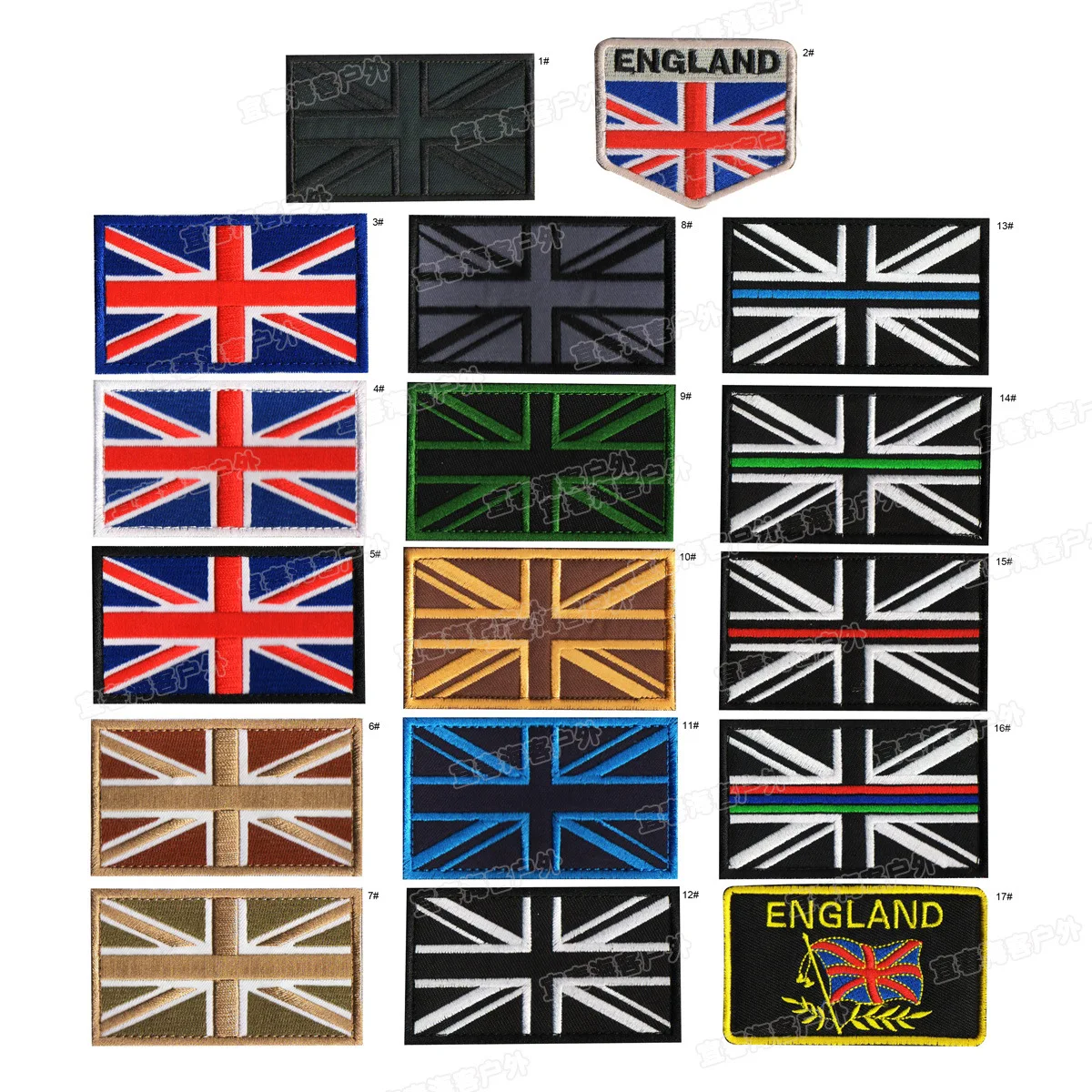 United Kingdom Britain National Flag Embroidery Patch Badges Emblem Military Army 8*5cm Accessory Hook and Loop Tactical