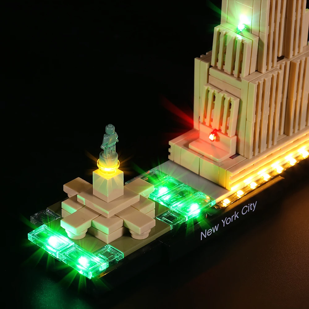 Vonado LED Lighting Kit for 21028 Architecture New York City Light Kit, Not Included the Building Block