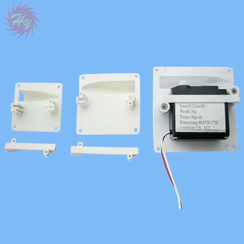 2 Pairs Wing Servo Mount/Servo Protector/Servo Retainer For 6-9/17/36 /55 G Servos No Include Servos