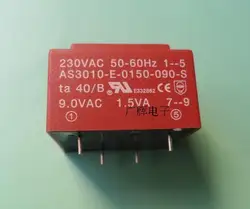 1pcs AS3010-E-0150-090-S encapsulated transformer 32.5×27.5×21.8MM Direct soldering EI30/10.5 1.5VA 230V to 9V transformer