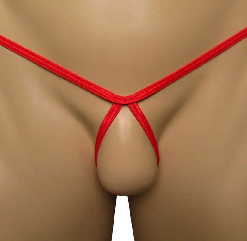 Men\'s Almost Naked Hot G strings Open Cortch Breathable sexy Man jockstrap cock ring Thong sissy Underwear