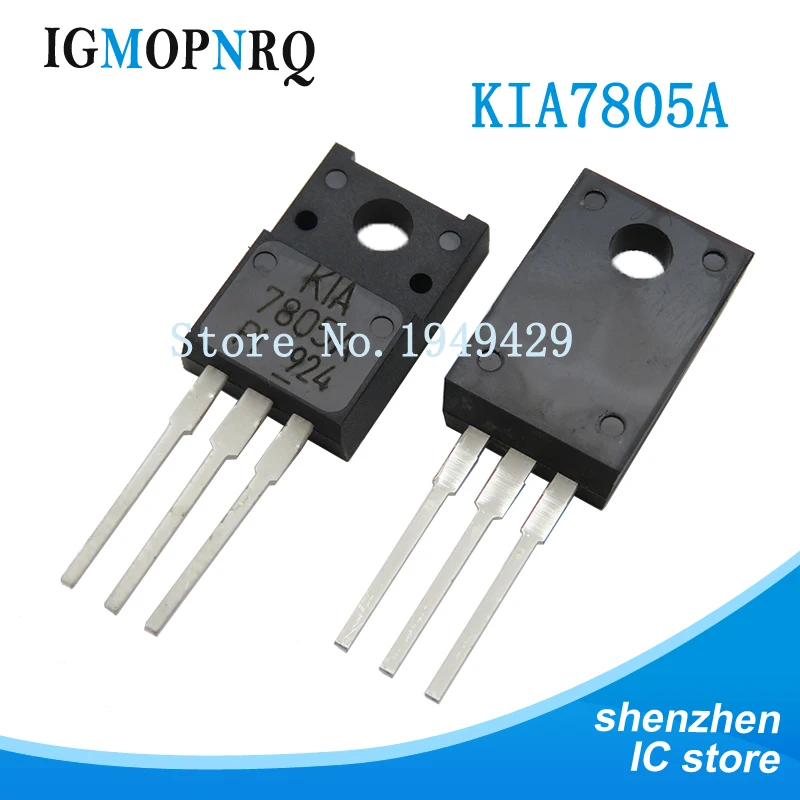 10Pcs KIA7805API-U/P F KIA7805API KIA7805A 7805API 7805A TO220F