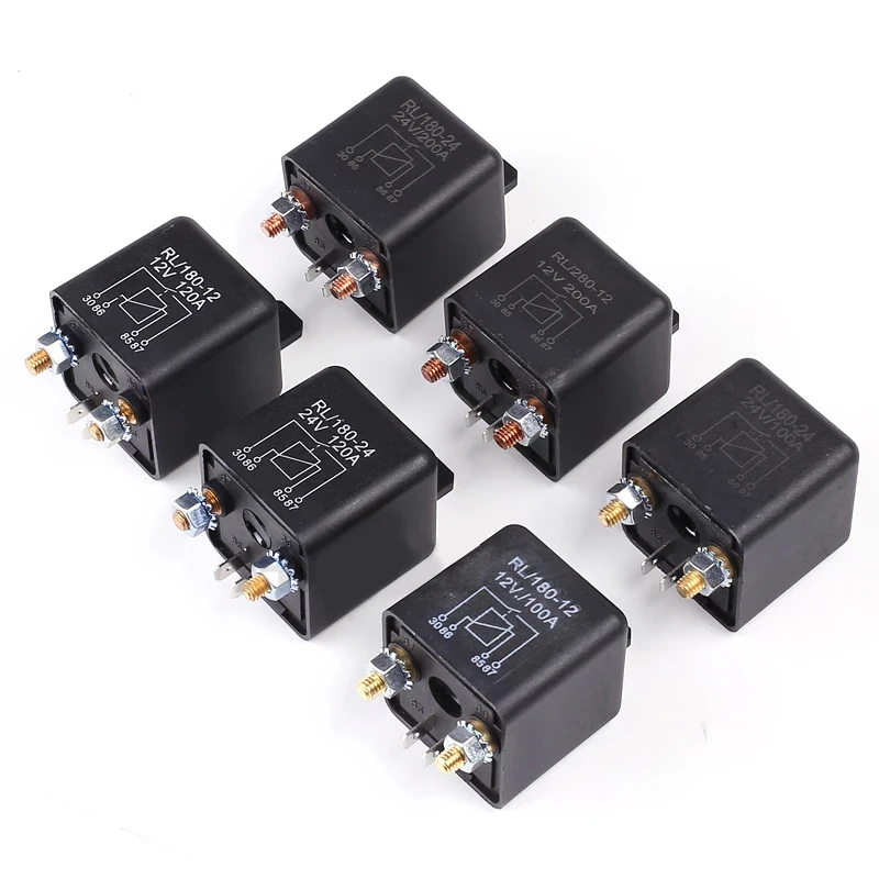 High Current Relay Starting Relay 200A 100A 12V 24V Power Automotive Heavy Current Start relay Car relay