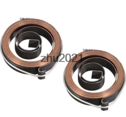 Conjunto de resorte de bobina de retorno de alimentación, prensa de taladro, 1540mm, 52x12x0,7mm, 2 piezas