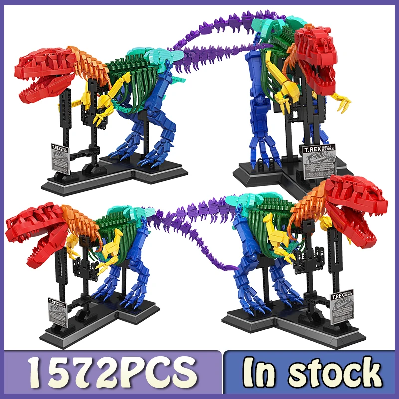 

Explore Jurassic Wrold Park Color Dinosaur Triceratop T-rex Fossils Building Blocks Bricks Children Gift Baby Education Toys MOC