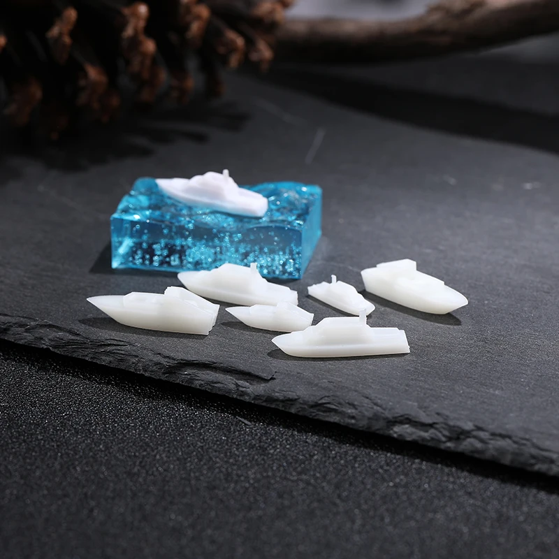 Cruise Boat Diy Handmade Crystal Pendant Glue UV Glue Silicone Mold Micro Landscape Resin Filling