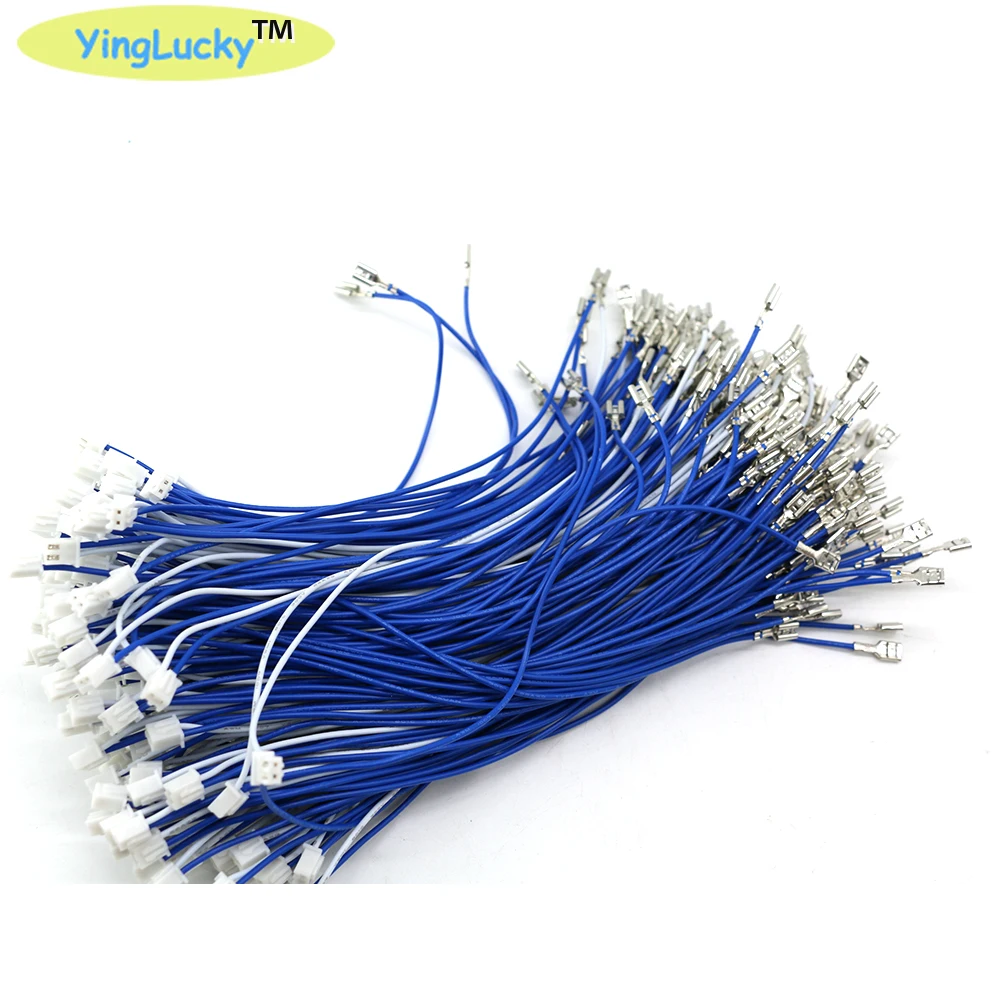 200PCS 2.8mm 4.8mm 6.3mm Port Wire With 2-Pin Plug Cable Joystick/Button Line for DIY Arcade Game Cabinet