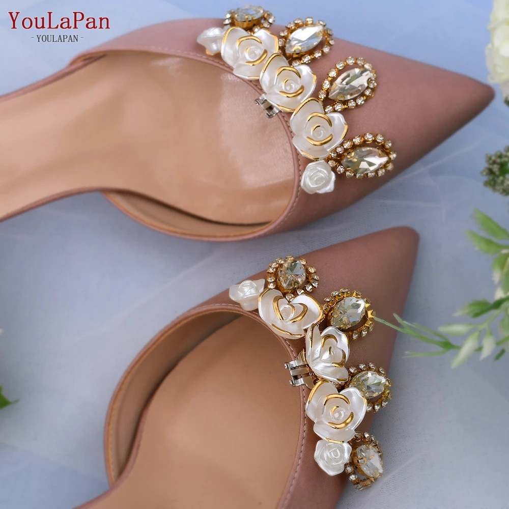 YouLaPan – accessoires de chaussures amovibles X29 pour femmes, Clips de chaussures de mariage à talons hauts, boucle à la mode, strass