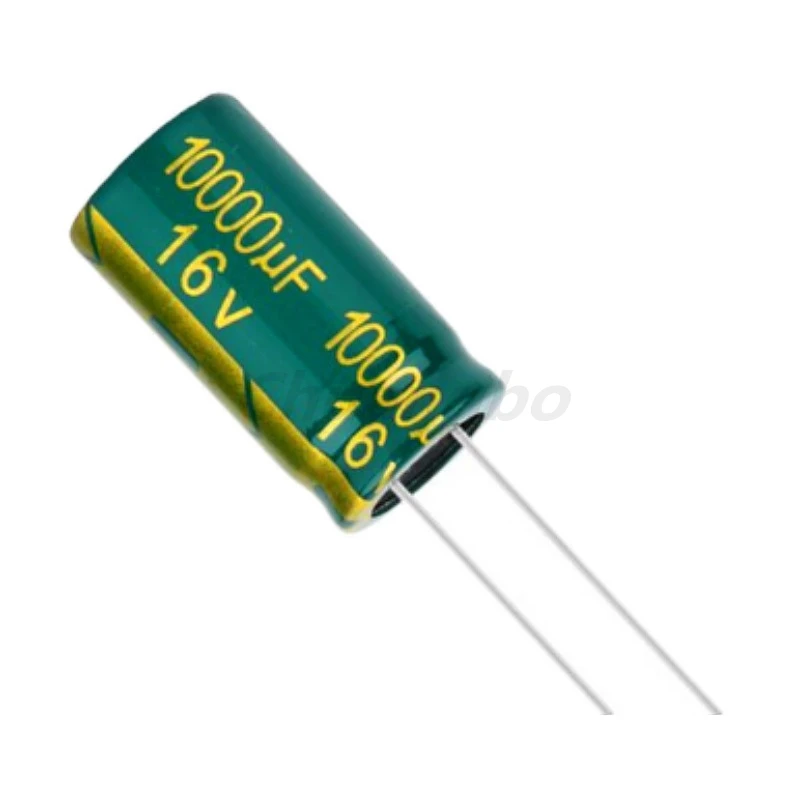 5pcs 16V10000UF 16V 10000UF 16 *30 Low ESR/Impedance high frequency aluminum electrolytic capacitor size 16*30 16V 10000uf