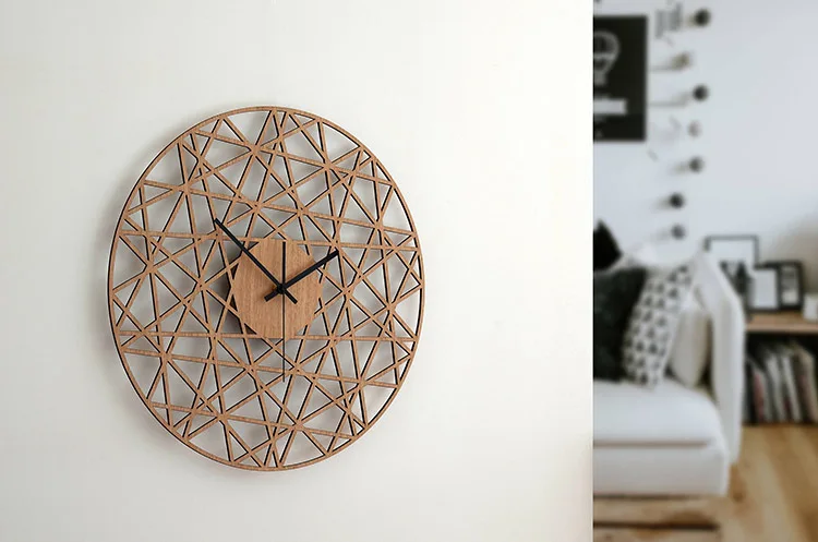 30cm Simple and stylish creative Polygonal Wall Clock