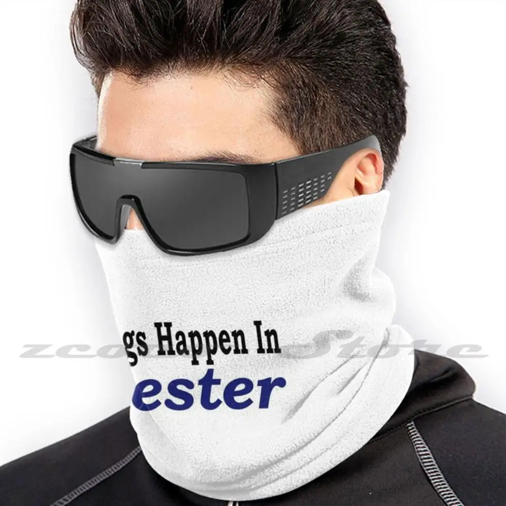 Good Things Happen In Leicester Mask Adult Child Washable Pm2.5 Filter Logo Creativity Good Things Happen In Leicester Uk