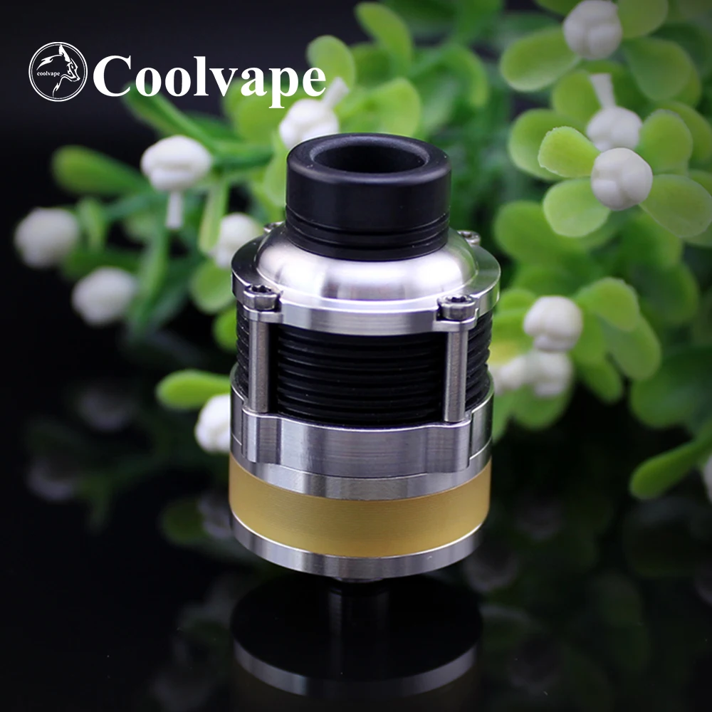 

WOLF COOLVAPE SXK стиль 22 мм RDTA вейп распылитель 316ss перестраиваемый капельный резервуар с одной/двумя катушками mtl vs kayfun rta