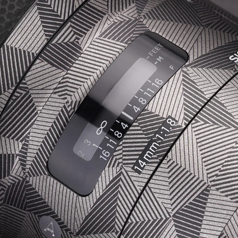 Slr lente película protetora para sigma 14 f1.8 protetor de lente anti-risco decalque adesivo lente envoltório filme