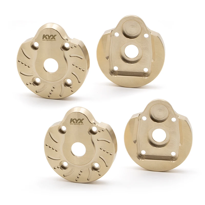 

KYX Brass Heavy Weight Outer Portal Drive Housing Portal Cover Plates for Crawler Axial SCX10-III AXI03007