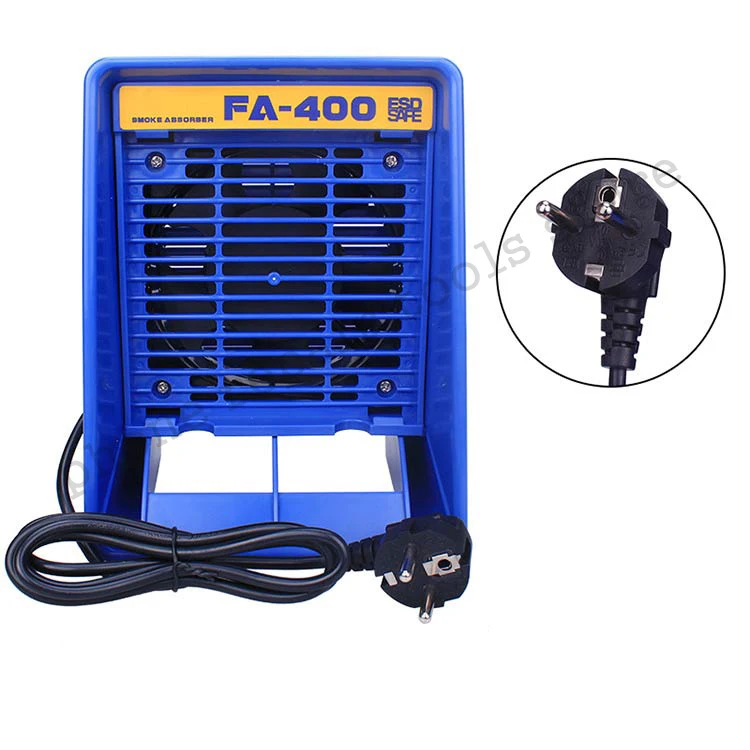 220 V/110 V 400 soldeerbout Rook Absorberen ESD Dampafzuiger Roken Instrument, met 10 st gratis Actieve Kool Filter Spons - afbeelding 1