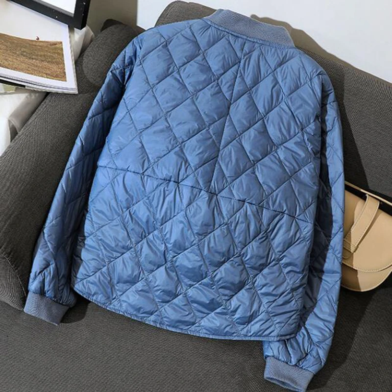 SEDUTMO-chaquetas de plumón de pato para mujer, abrigo ultraligero de gran tamaño, Parkas cortas informales de bombardero, moda de otoño e invierno,