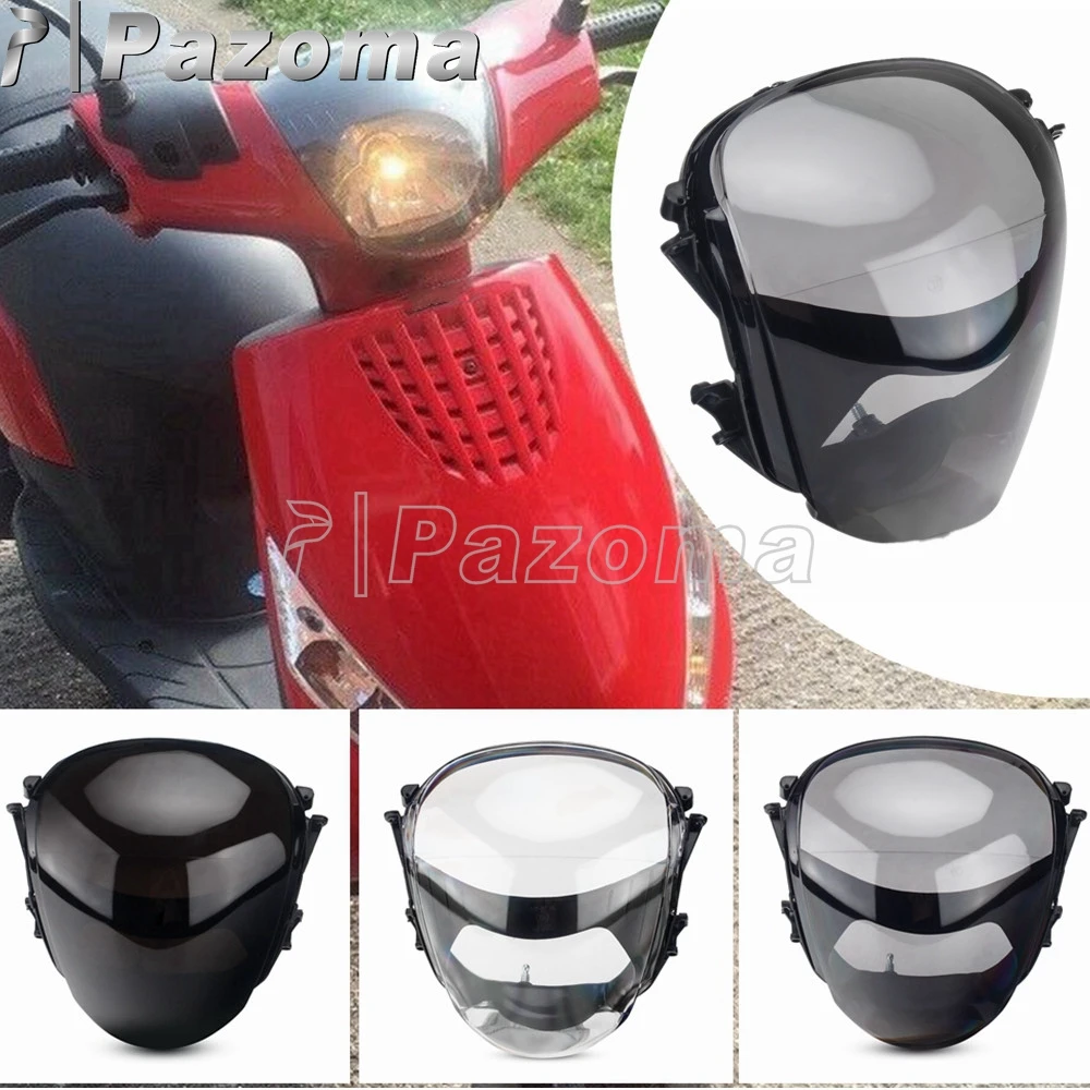 

Scooter Motorcycle Headlight Glass Cover For Piaggio 125 124 100 98 4T 50 2T AC Fast Rider DT Base Pigmentato LC SP2 49 2T 4T 49