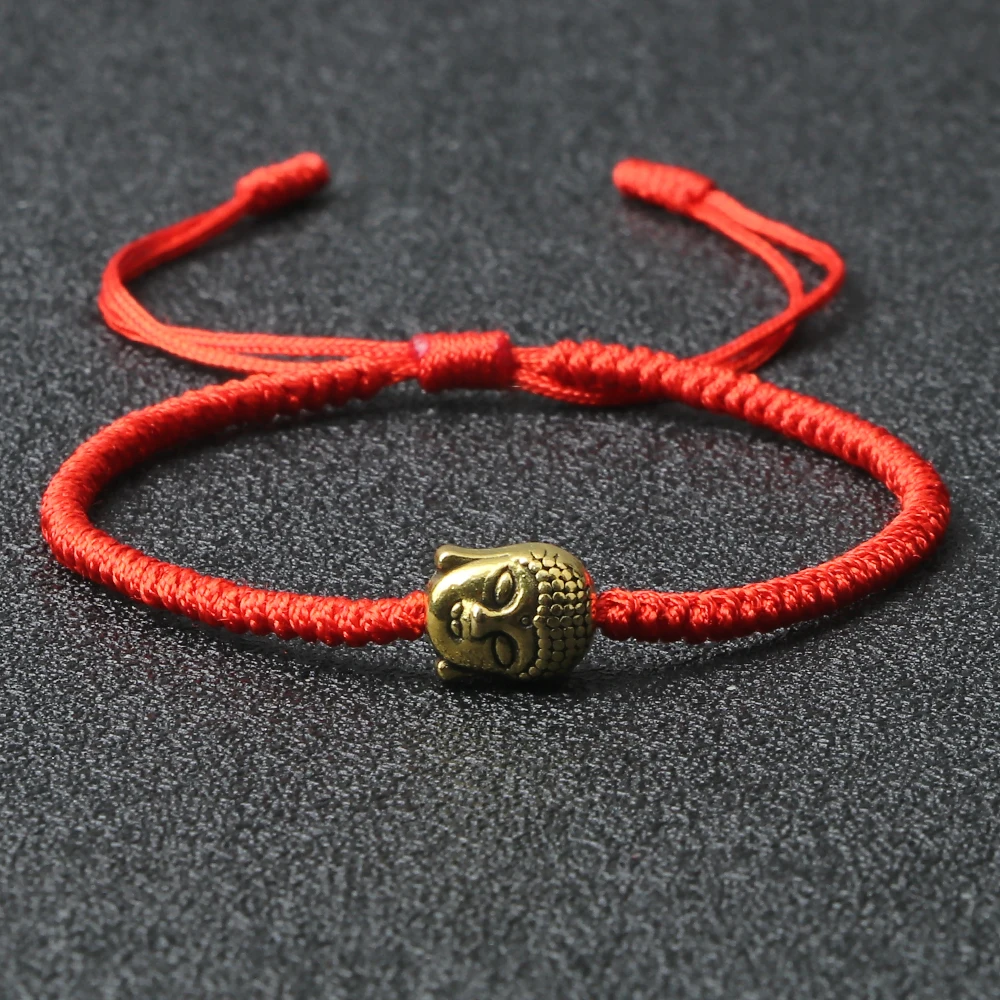 Simple Red Thread Bracelet For Women Men Adjustable Charm Handmade Braid Knot Bangle Lucky Minimalist Yoga Jewelry Couples Gifts