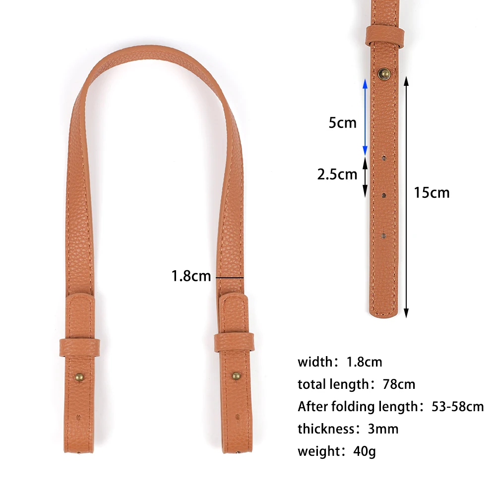 1PCS Double-ended Adjust Shoulder Bag Belts Strap DIY Handbag Bucket Accessories Handle Leather Vintage Bag Strap Christmas Gift