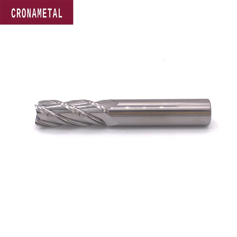 Cronametal Metalen Keramische Hoekradius End Mill 4 Fluiten Straight End Mills