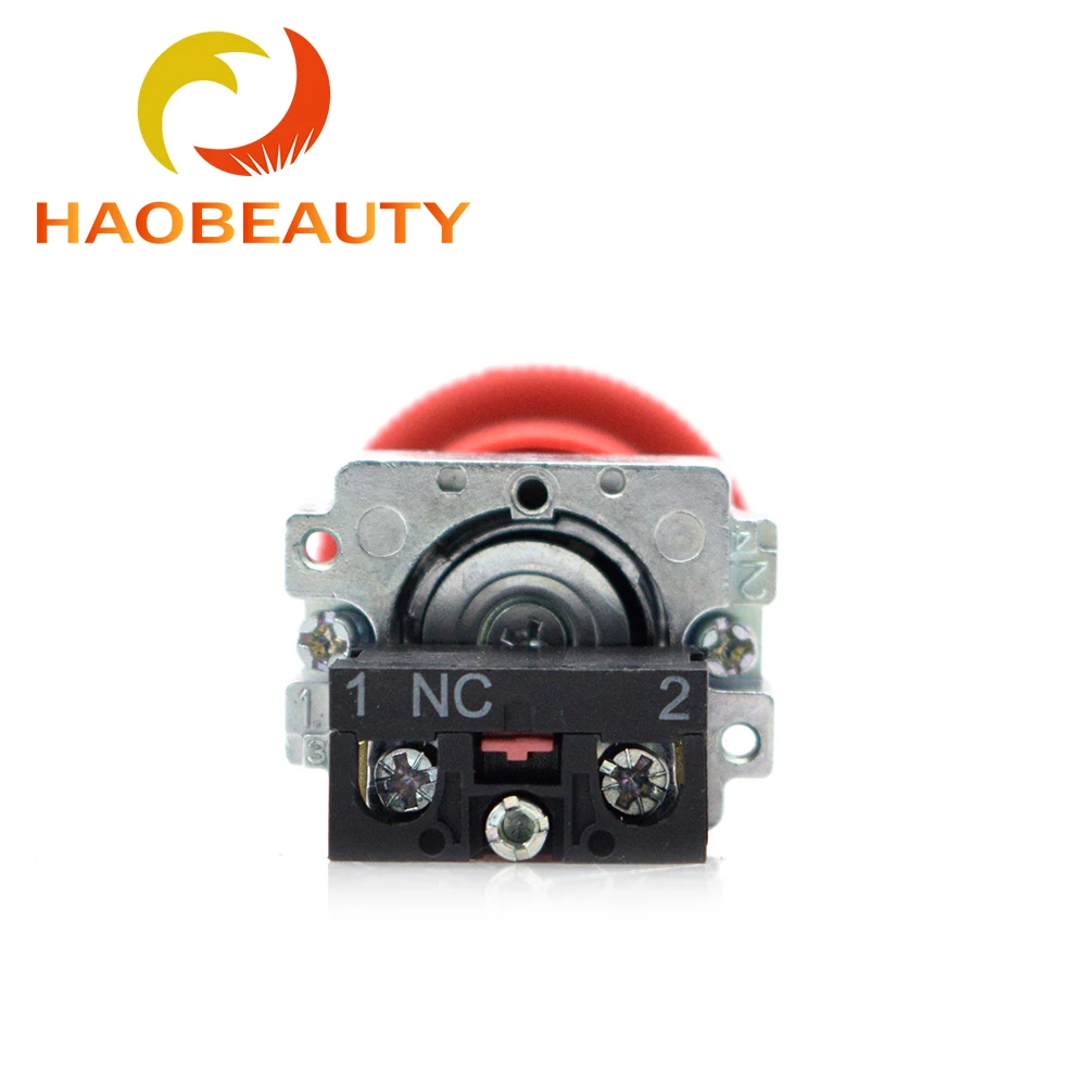 HAOBEAUTY Emergency Stop Button NC Rated Current 10A AC15 240V-3A for CO2 Laser Engraving Cutting Machine