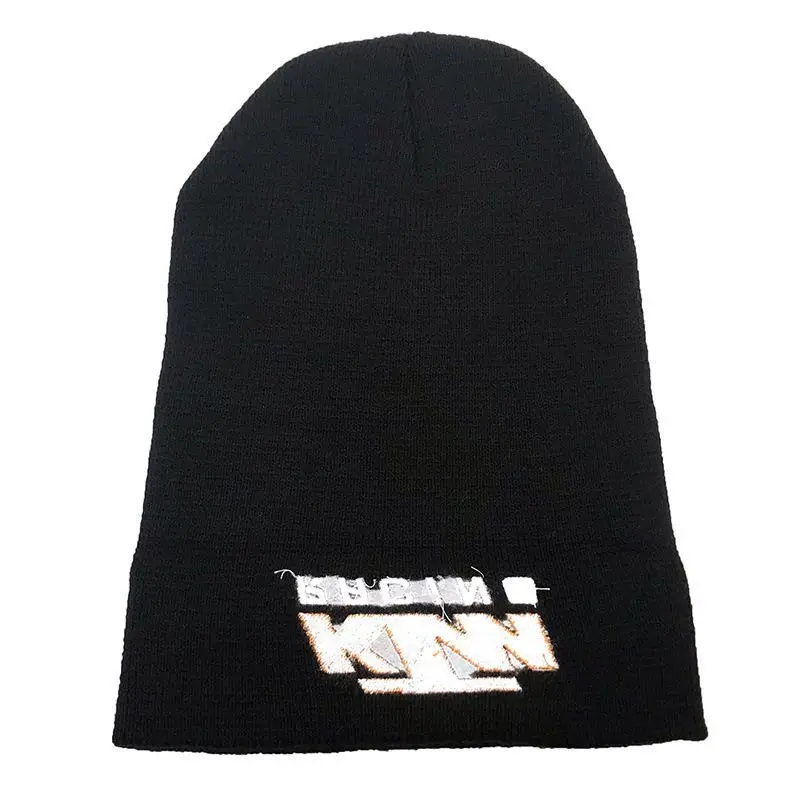 Fashion For KTM Motorcycle Cross-country Racing Knitted Hat Outdoor Riding Curled Edge Autumn And Winter Wool Warm Bean Beret