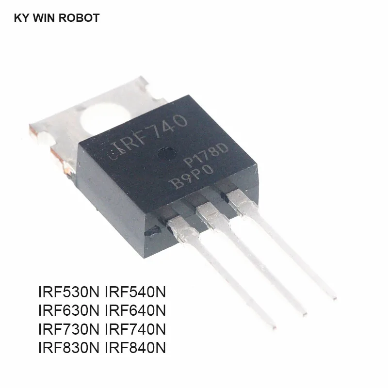 5 sztuk IRF530 IRF540 IRF630 IRF640 IRF730 IRF740 IRF830 IRF840 tranzystor TO-220 IRF530N IRF540N IRF630N IRF640N IRF730N IRF740N