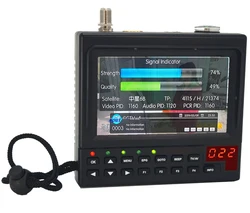 2023New Arrival 4.3 Inch Portable DVB-S2 Digital Satellite Finder And Monitor Full HD DVB-S Sat Finder Meter KPT-268AH 5.0