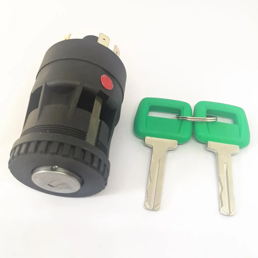 IGNITION SWITCH 15082295  11039220  11039211  11007281 For VOLVO  TRUCK LOADER KEY SWITCH GREEN LASER A20C A30C A25D A30D