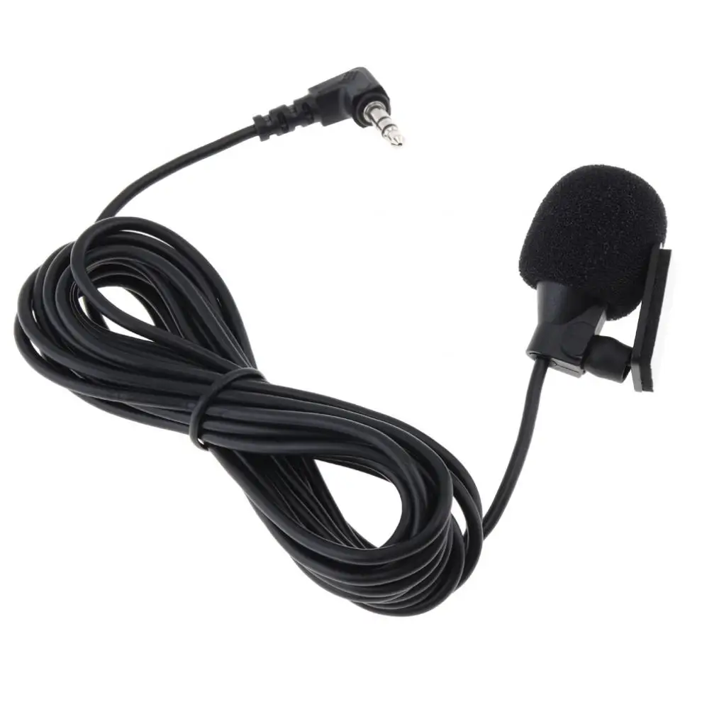 PVC Wired 3.5 mm Stereo Jack Mini Car Microphone External Mic for PC Car DVD GPS Player Radio Audio Microphone 3.mm Mic