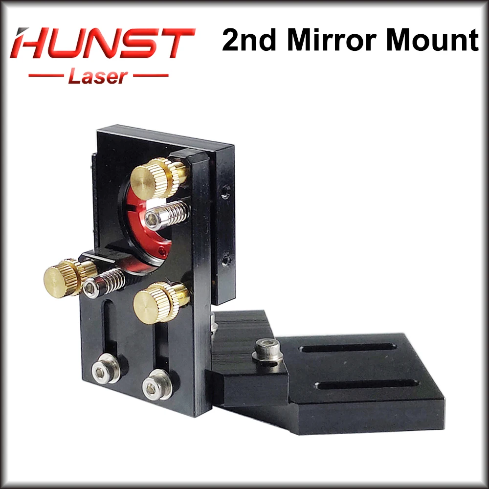 Hunst CO2 Black Second Laser Mount Mirror 25mm Lens Integrative Mount For Lase Engraving  Cutting Machine