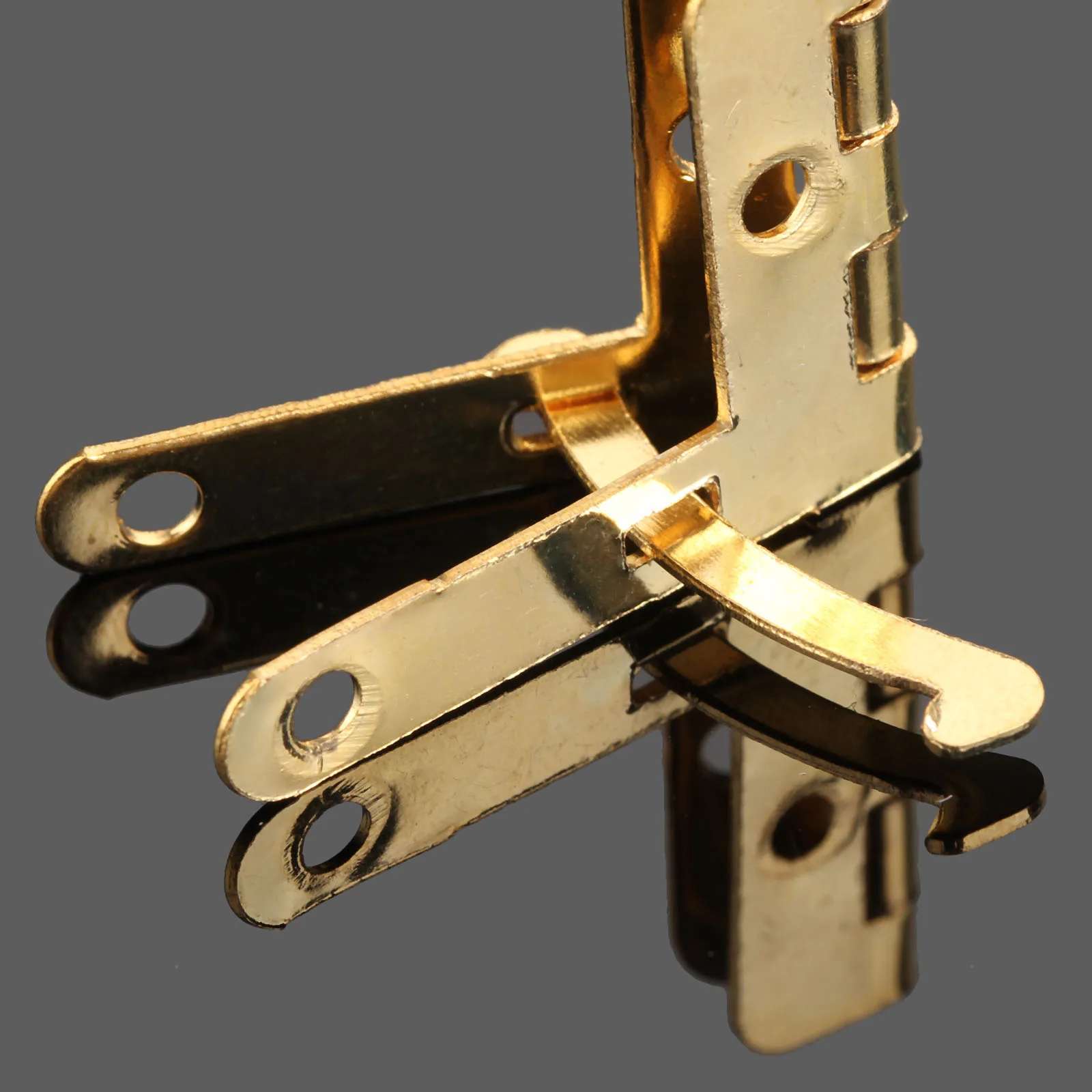 4 Stuks Hoek Ondersteuning Lente Scharnier Deksel 90 Graden Scharnier Voor Antieke Sieraden Gift Wijn Case Horloge Doos Hout 28*22Mm